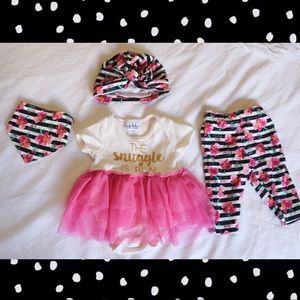 Nicole Miller baby girls matching set